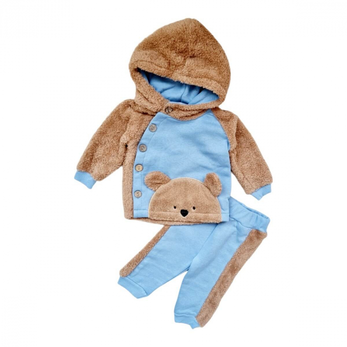 Set baieti din polar Ursulet albastru [1]