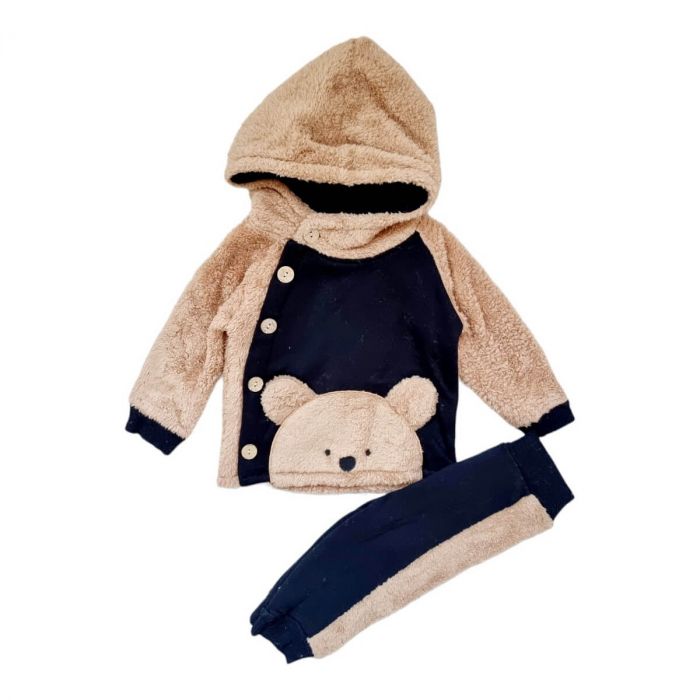 Set baieti din polar Ursulet negru [1]