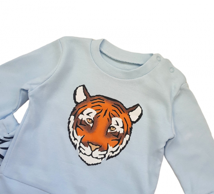 Set bebe 2 piese, Tigru, bleu [2]