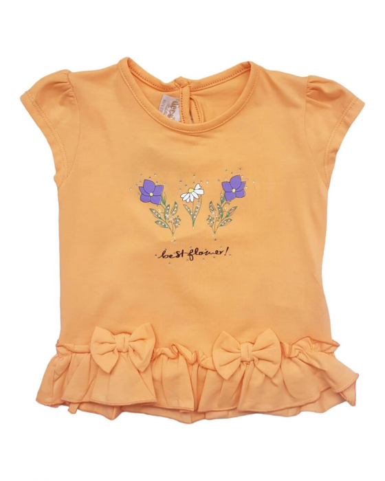 Set fete cu motive florale si volanase [3]