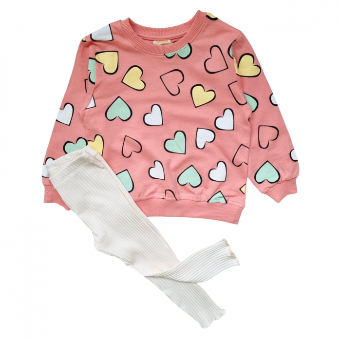 Set fete Inimioare bumbac multicolor [3]