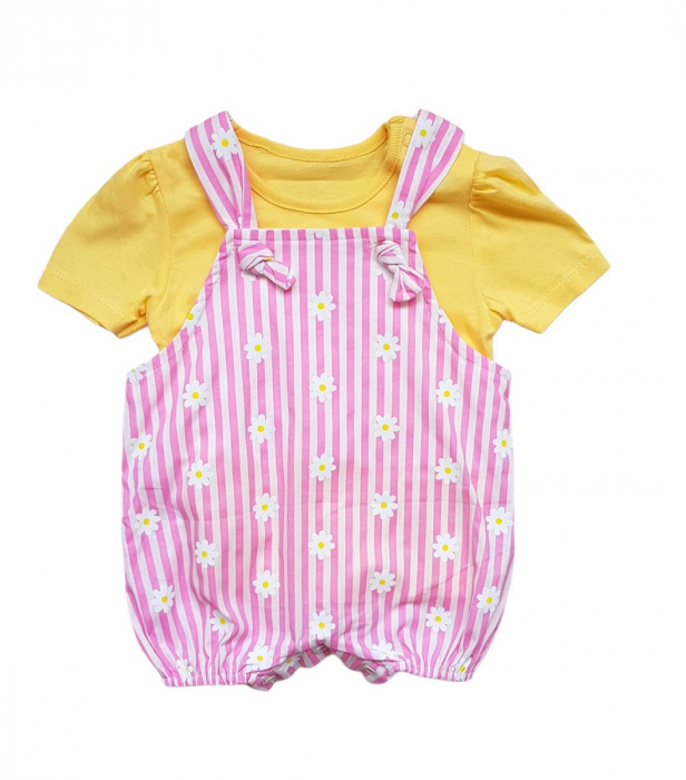 Set fetite salopeta scurta si tricou [3]