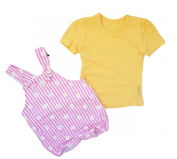 Set fetite salopeta scurta si tricou [2]