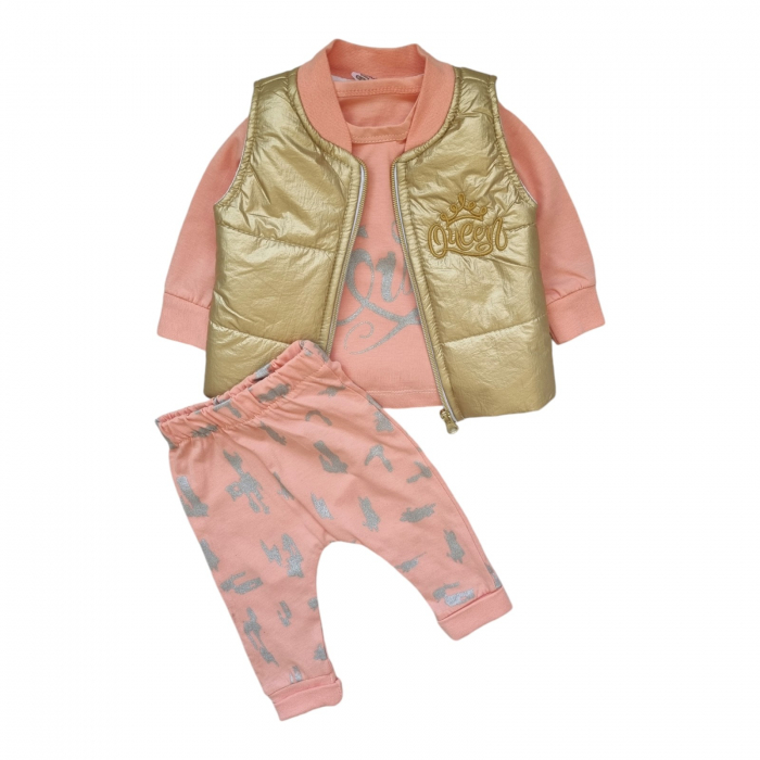 Set fetite cu vesta captusita Queen [2]