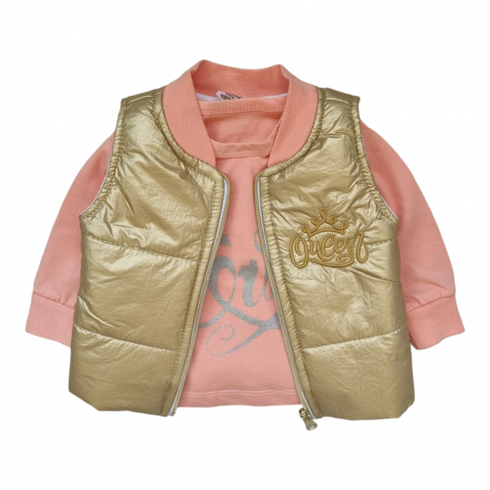 Set fetite cu vesta captusita Queen [3]