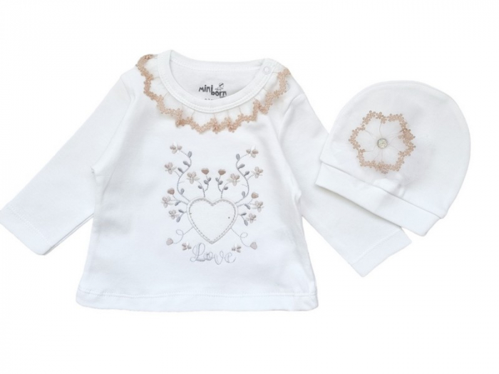 Set bumbac fetita 5 piese cu broderie [3]