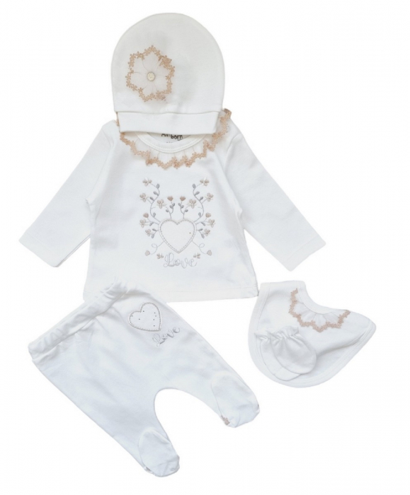 Set bumbac fetita 5 piese cu broderie [1]