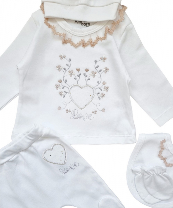 Set bumbac fetita 5 piese cu broderie [2]
