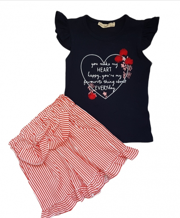 Set tricou cu volane si fusta pantalon [1]