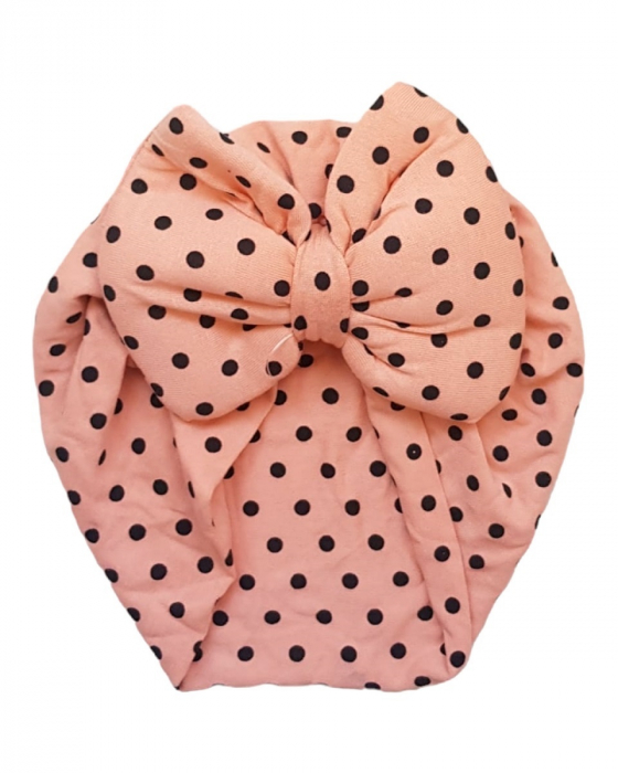 Turban bebe cu funda mare, lycra, roz somon [1]