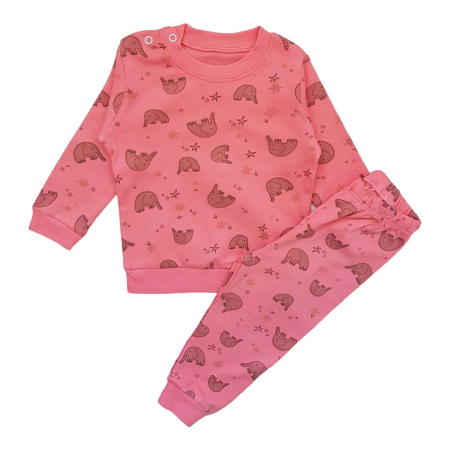 BEBE-FETITA - Pijamale fete de bumbac, 2 piese