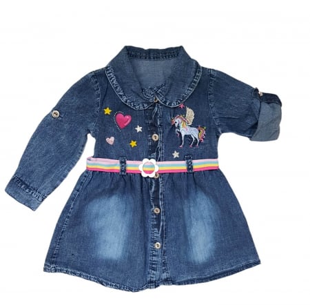 Rochii / Sarafane / Fuste - Rochie camasa din bumbac Unicorn