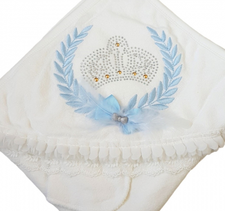 Prosop premium bebe baieti, Prince, alb/bleu [1]
