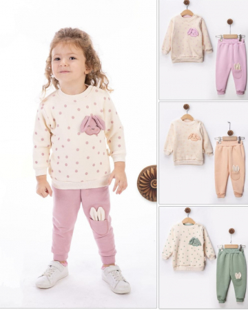 COLECTIE FETE 0-24 luni - Compleu fetite bumbac gros
