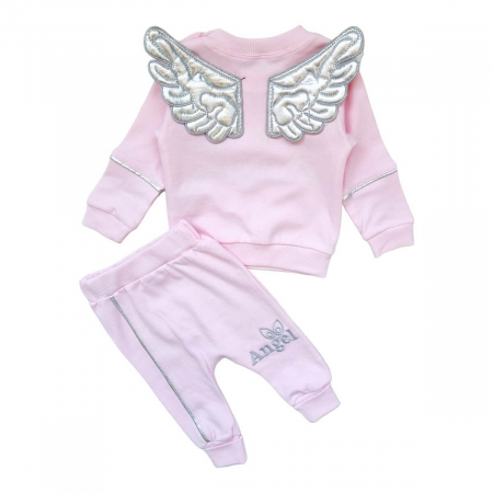 Compleuri / Seturi - Compleu fetite Angel roz deschis