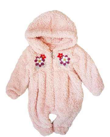 Salopete lungi - Salopeta cu gluga din polar