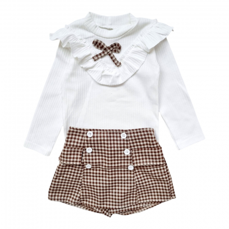 FETE 3-8 ANI - Compleu elegant fete cu fusta pantalon
