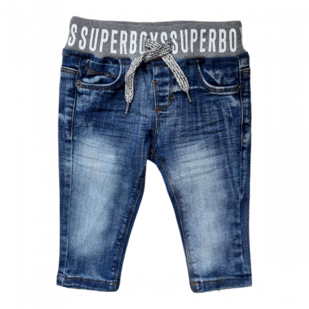 Blugi - Blugi baieti cu bata elastica Superboy