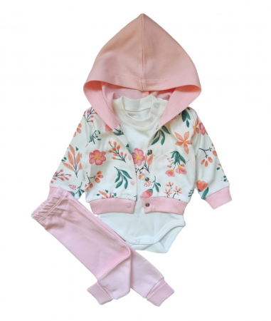 Compleu fetite 3 piese cu floricele [1]