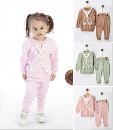 PROMOTII - Compleu fetite Bella roz pudra