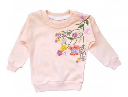 Compleu fetite motive florale roz pastel [1]