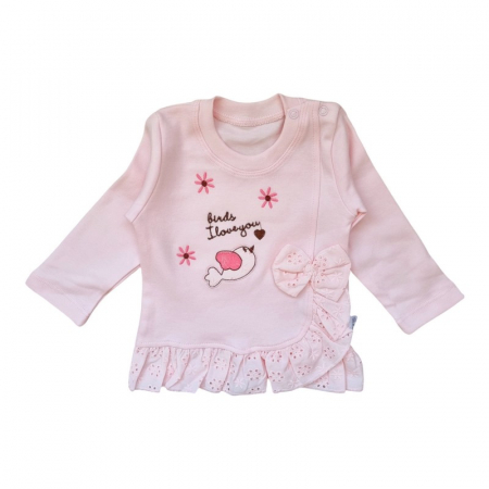 Compleu fetite roz cu broderie [2]