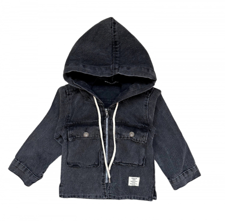 Geci / Veste / Hanorace - Jacheta din denim baieti cu gluga