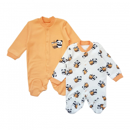 Salopete lungi - Set 2 salopete Panda