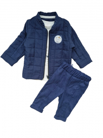 NOUTATI - Set baietei cu geaca fas matlasata Bear