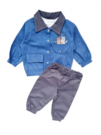 NOUTATI - Set baieti denim Best friends