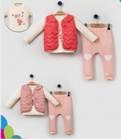 Set fetite 3 piese cu vesta [2]