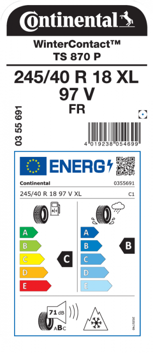 Anvelopa Continental WinterContact TS870P  245/40R18 97V XL FR TL [3]