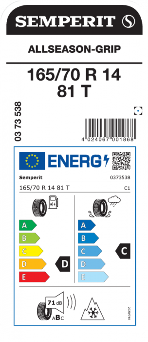 Anvelopa Semperit AllSeason-Grip M+S* 165/70R14 81T [3]