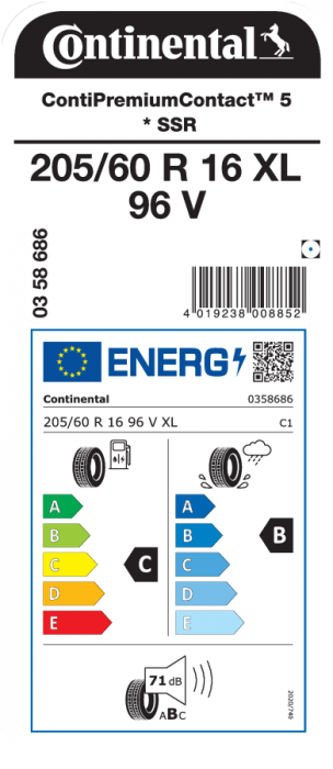 Anvelopa vara Continental ContiPremiumContact 5 XL 205/60R16 96V [3]
