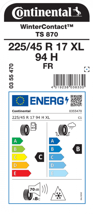 Anvelopa Continental WinterContact TS870 225/45R17 94H XL FR TL [3]