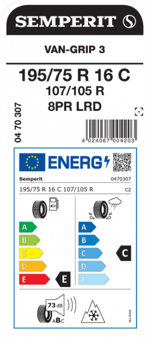 Semperit 195/75R16C 107/105R Van-Grip 3 8PR [3]