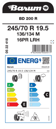 Anvelopa Barum BD200 Road 245/70R19.5 136/134M M+S TL [1]