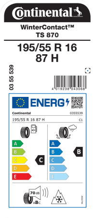 Anvelopa Continental WinterContact TS870 195/55R16 87H TL [2]