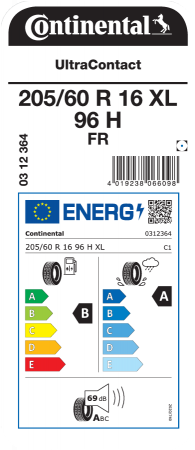 Anvelopa Continental 205/60R16 96H XL FR Ultra Contact [2]