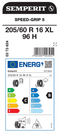 Semperit 205/60R16 96H XL SPEED-GRIP 5 [1]