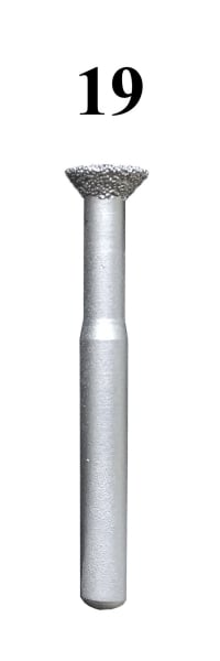 Freze biax diamantate, brazate pentru marmura diferite forme, tija 6mm [2]