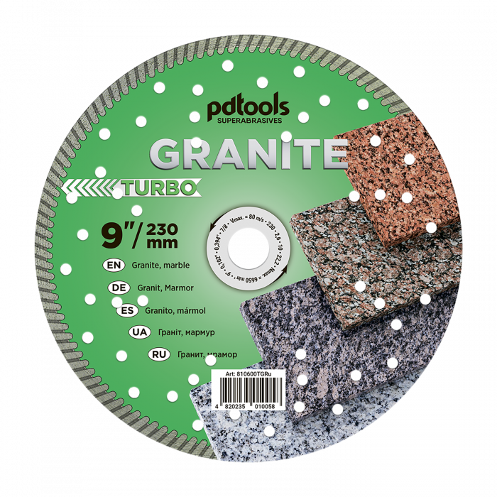 Disc diamantat Turbo pentru granit 230mm, prindere 22.2 [1]