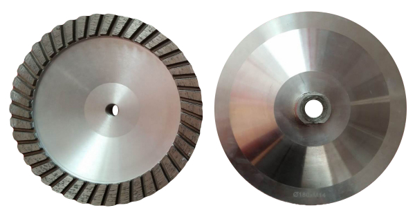Disc diamantat turbo pentru slefuit 180mm, din aluminiu calitatea 2 [2]
