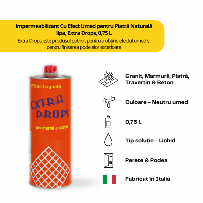 Impermeabilizant Cu Efect Umed, Ilpa,Extra Drops, 0.75L [2]