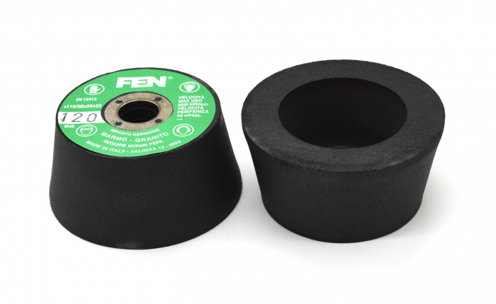 Piatra abraziva tip oala 110/90x55, prindere 22.23, diferite granulatii [3]