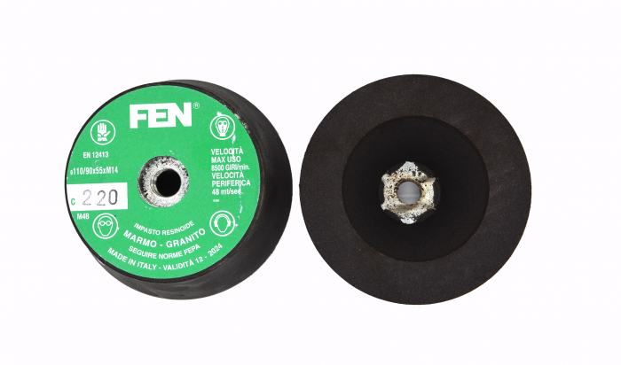 Piatra abraziva tip oala 110/90x55, prindere M14, diferite granulatii [2]