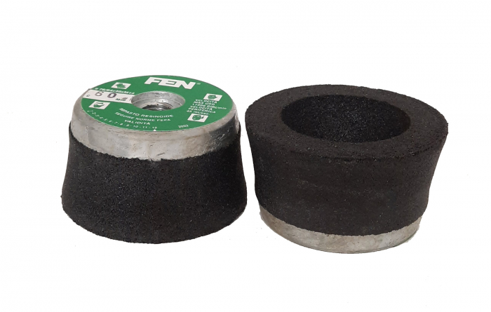 Piatra abraziva tip oala 76/64x40, prindere M14, diferite granulatii [11]