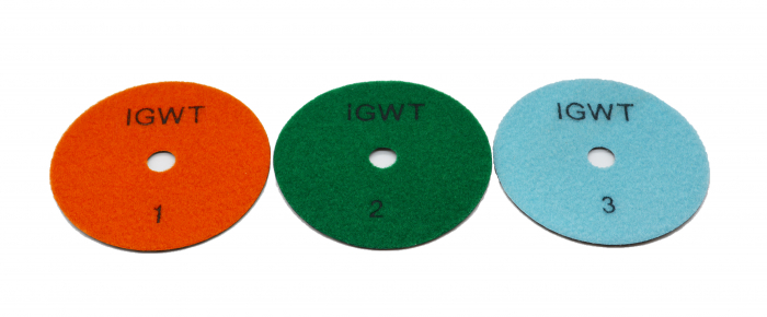 Set dischete abrazive velcro granit 125 uscat in 3 pasi [2]