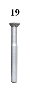 Freze biax diamantate, brazate pentru marmura diferite forme, tija 6mm [1]