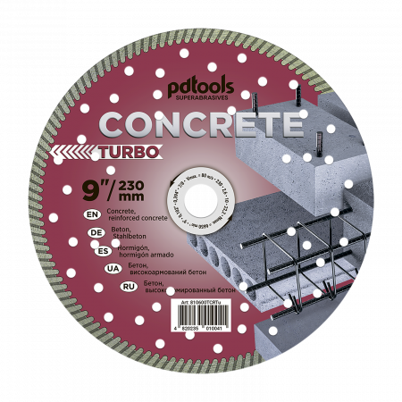 Discuri granit - Disc diamantat Turbo pentru beton 230mm, prindere 22.2